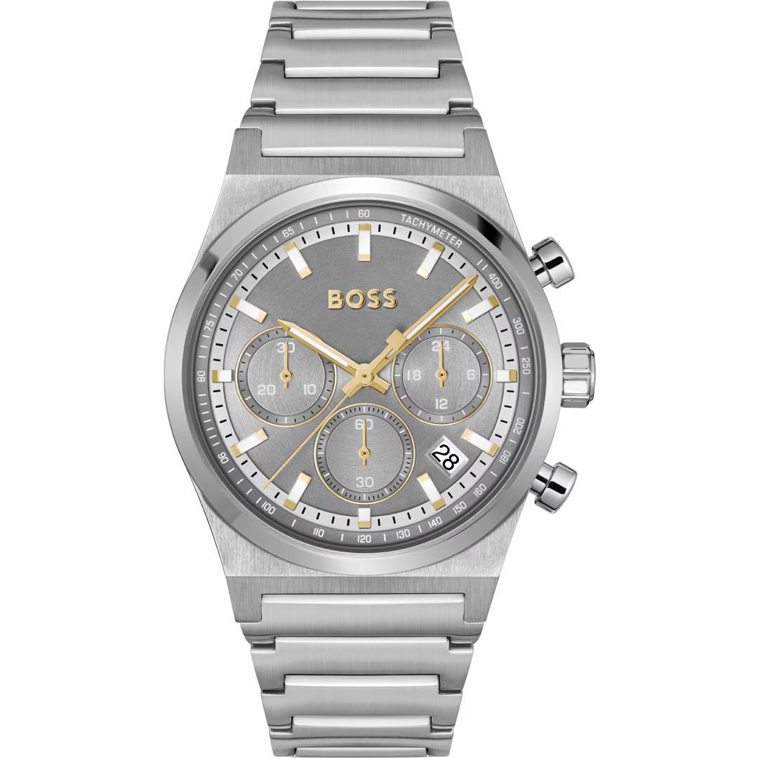 BOSS Men's Steer Chronograph Watch with Gold Accents ⌚✨💼