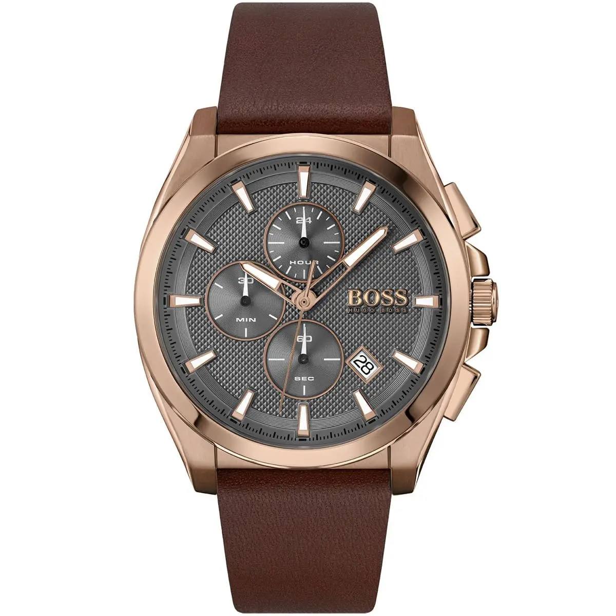 Hugo Boss Grand Prix Rose Gold Chronograph Watch ⌚✨🤎