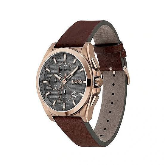 Hugo Boss Grand Prix Rose Gold Chronograph Watch ⌚✨🤎