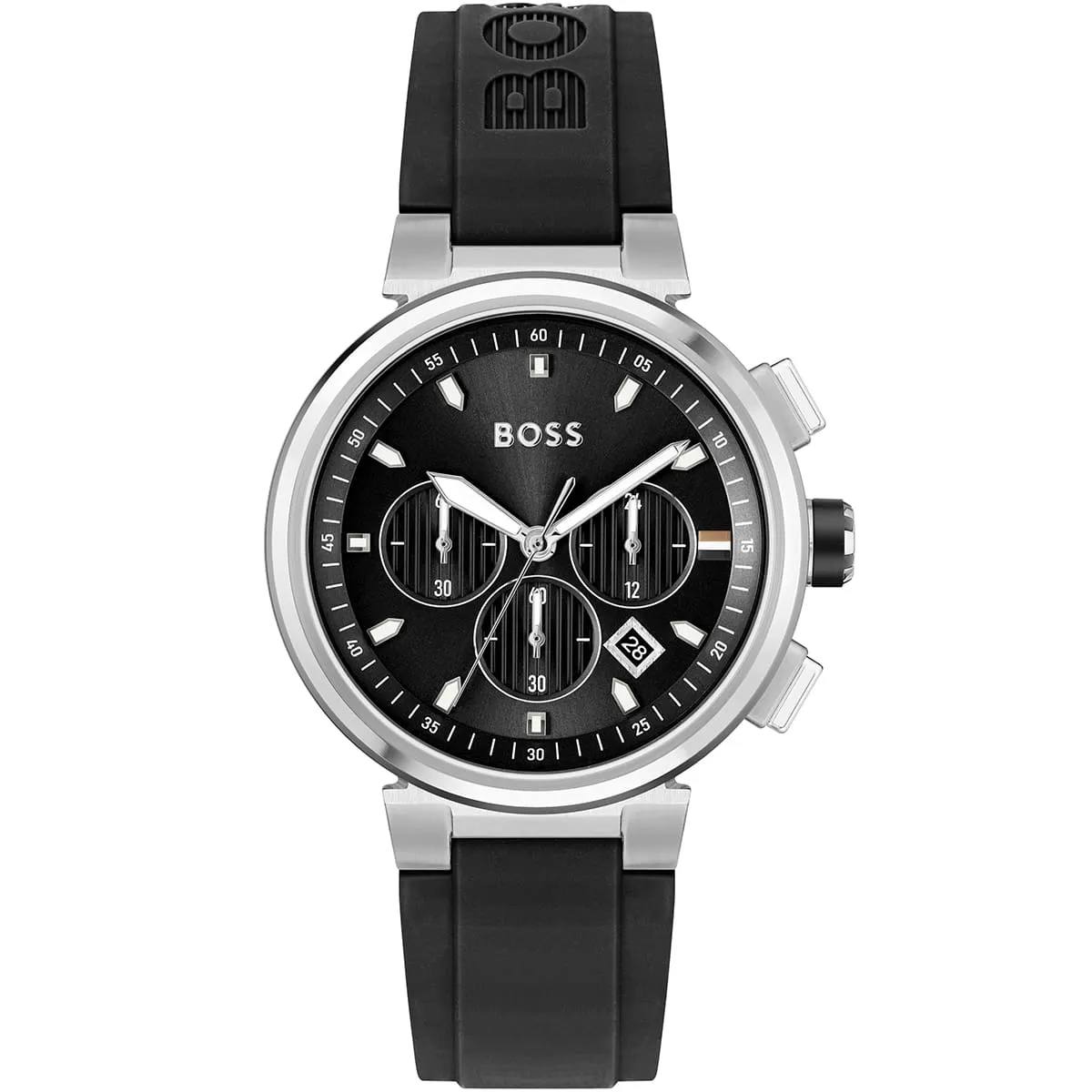 BOSS Volane Chronograph Black Silicone Men's Watch ⌚️🖤🕶️