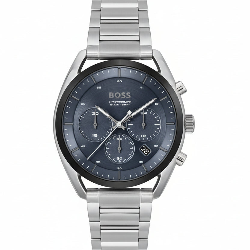 BOSS Men's Pilot Edition Chronograph Blue Dial Watch ⌚ 👔 ✨
