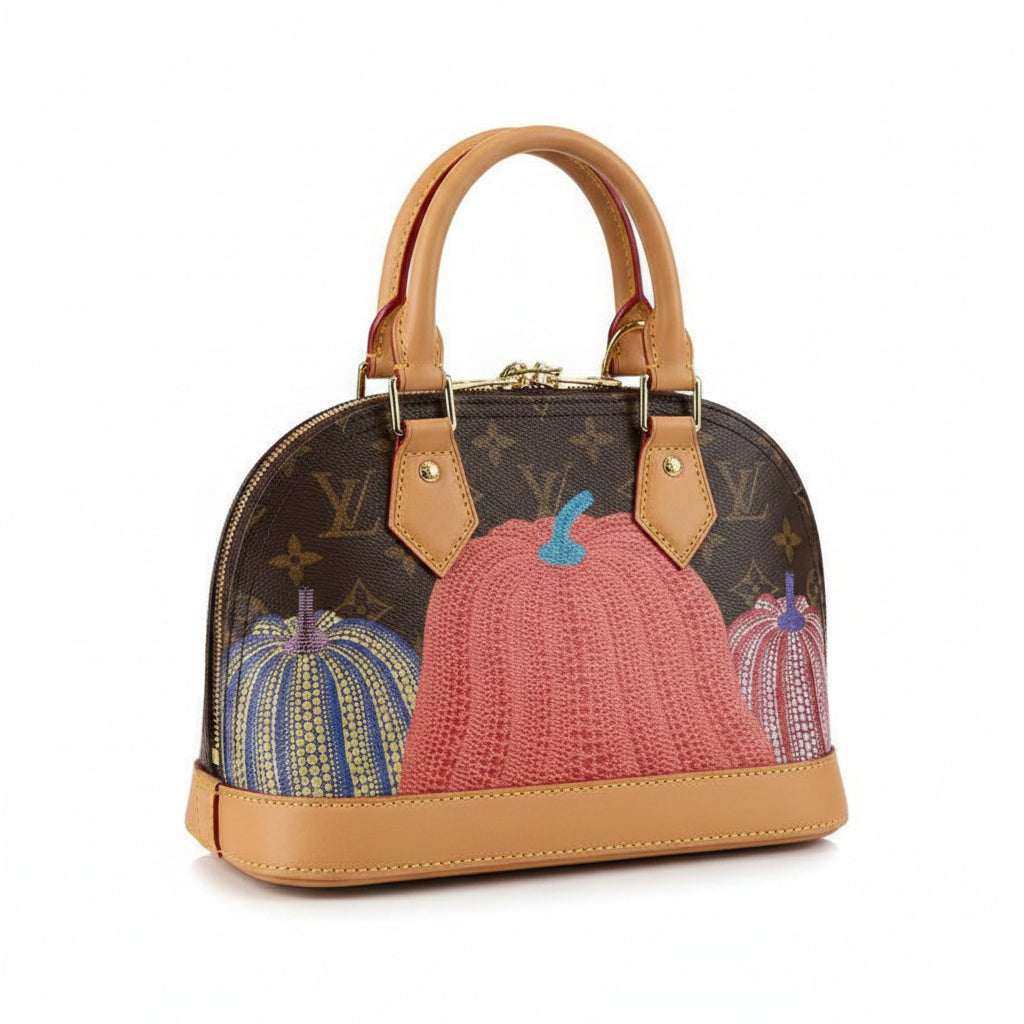 Louis Vuitton x Yayoi Kusama Monogram Pumpkin Alma BB Handbag 👜🎨✨