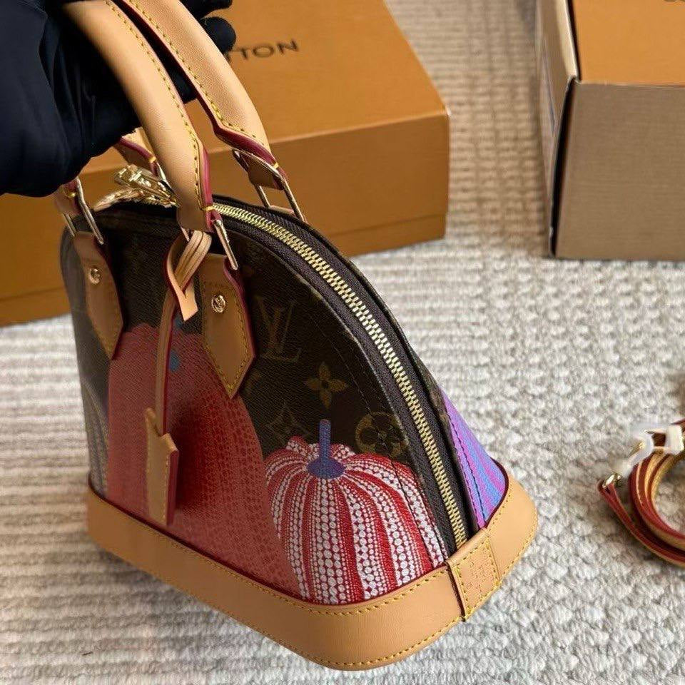 Louis Vuitton x Yayoi Kusama Monogram Pumpkin Alma BB Handbag 👜🎨✨