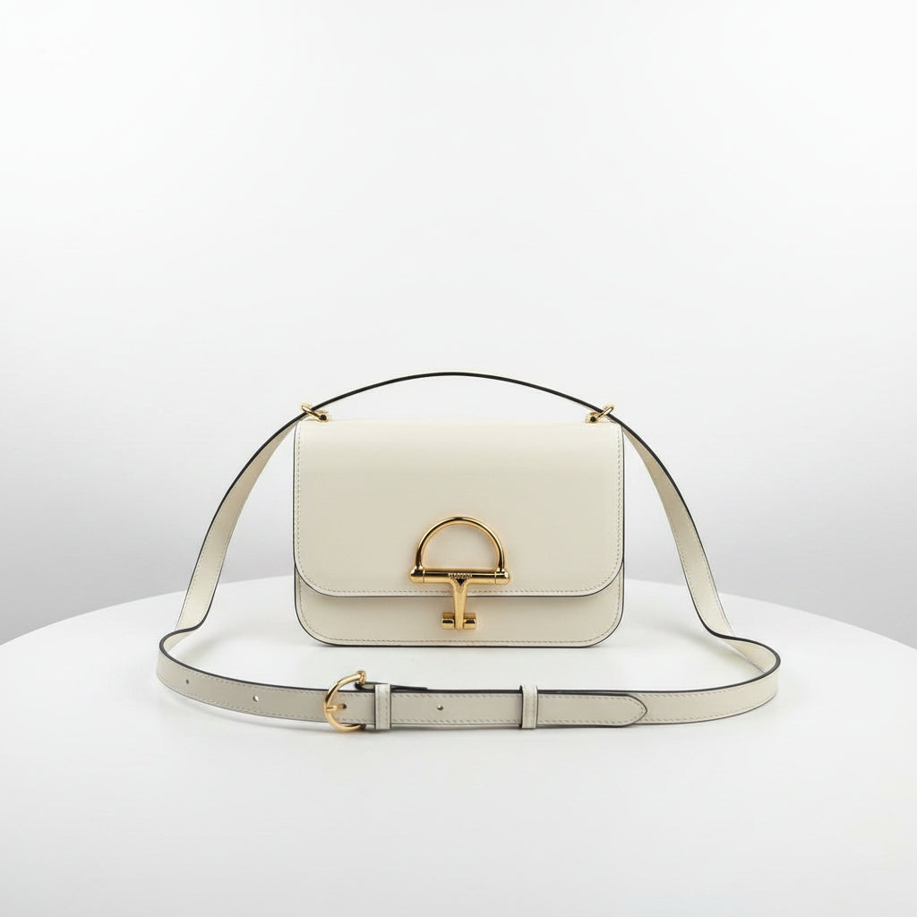 GUCCI Small Leather Shoulder Bag with Horsebit Hardware 👜✨