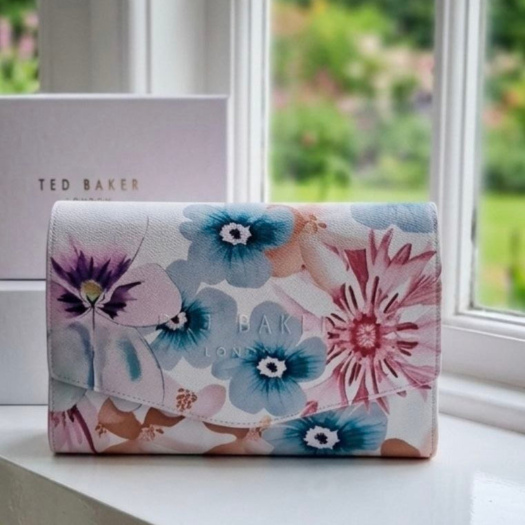 Ted Baker Floral Print Wristlet Pouch Bag🌸👜✨