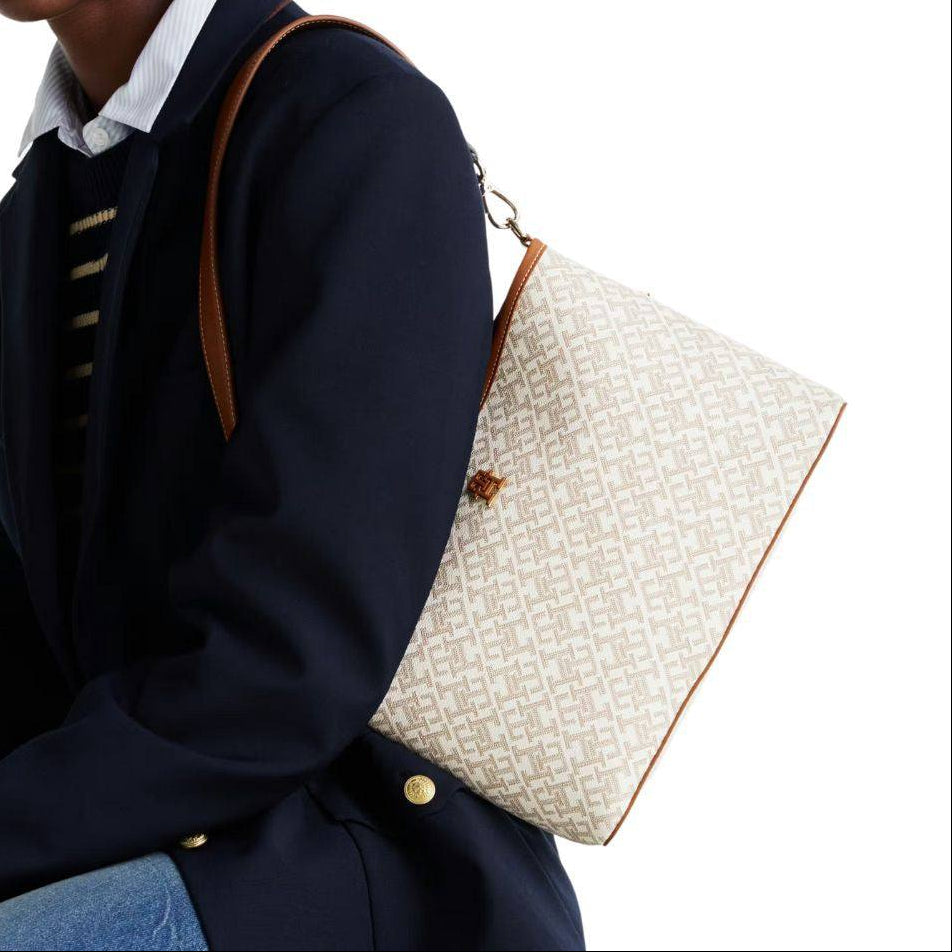 Tommy Hilfiger Monogram Hobo Bag 👜✨💼