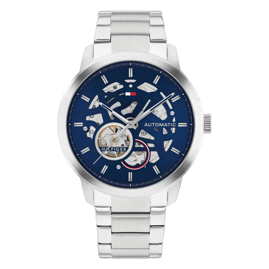 Tommy Hilfiger Men's Automatic Skeleton Dial Watch ⌚️💎🏙️