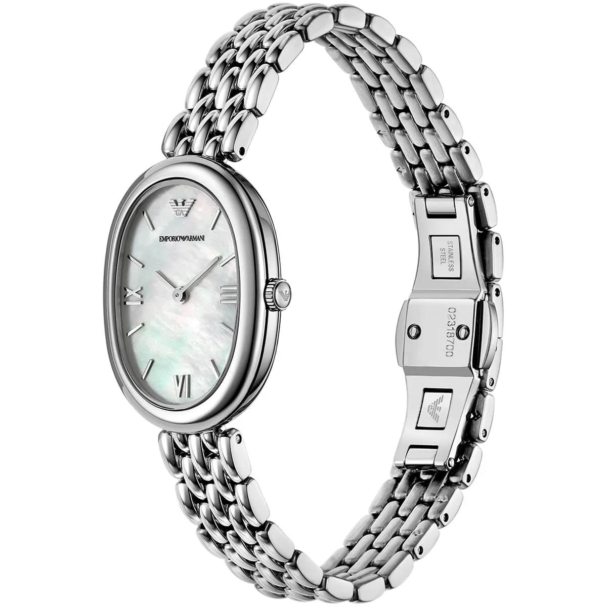 Emporio Armani Mother of Pearl Oval Bracelet Watch 🐚✨⌚