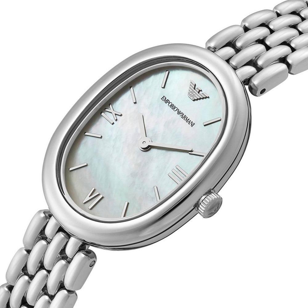 Emporio Armani Mother of Pearl Oval Bracelet Watch 🐚✨⌚