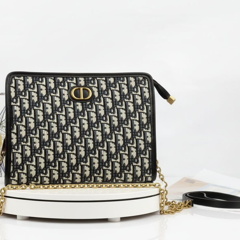 Dior Oblique Pouch with Chain 👜✨💎