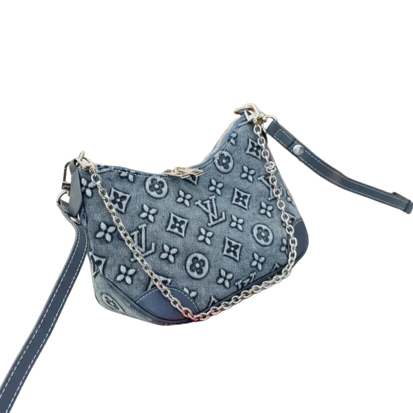 Louis Vuitton Monogram Denim Baguette Bag 👜✨💙