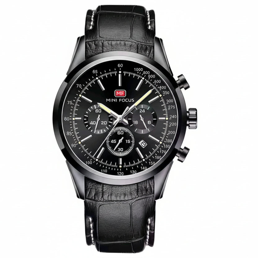 MINI FOCUS Luxury Men’s Chronograph Watch ⌚️🖤✨