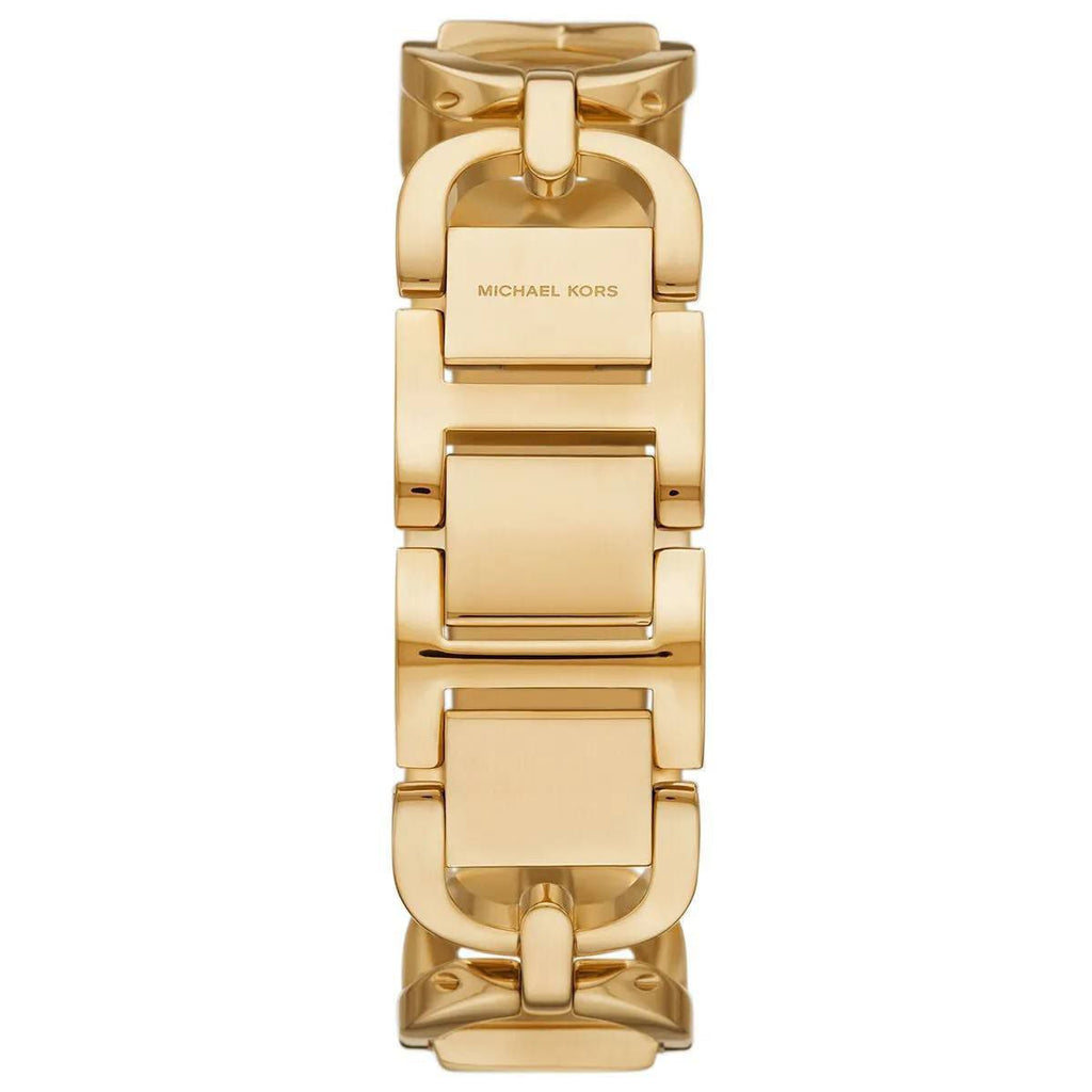 Michael Kors Empire Logo Gold Tone Chain Watch ✨ ⌚ 👑