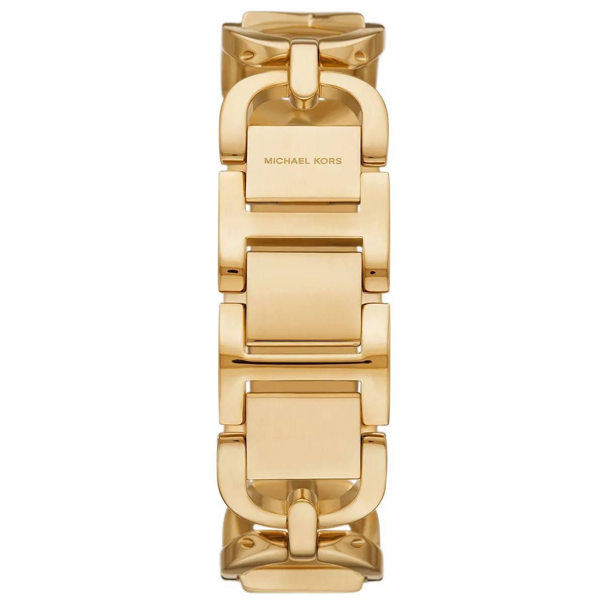 Michael Kors Empire Logo Gold Tone Chain Watch ✨ ⌚ 👑
