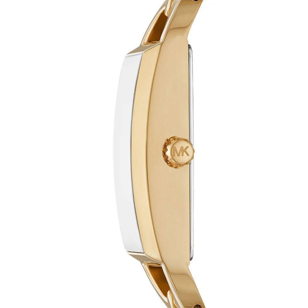 Michael Kors Empire Logo Gold Tone Chain Watch ✨ ⌚ 👑