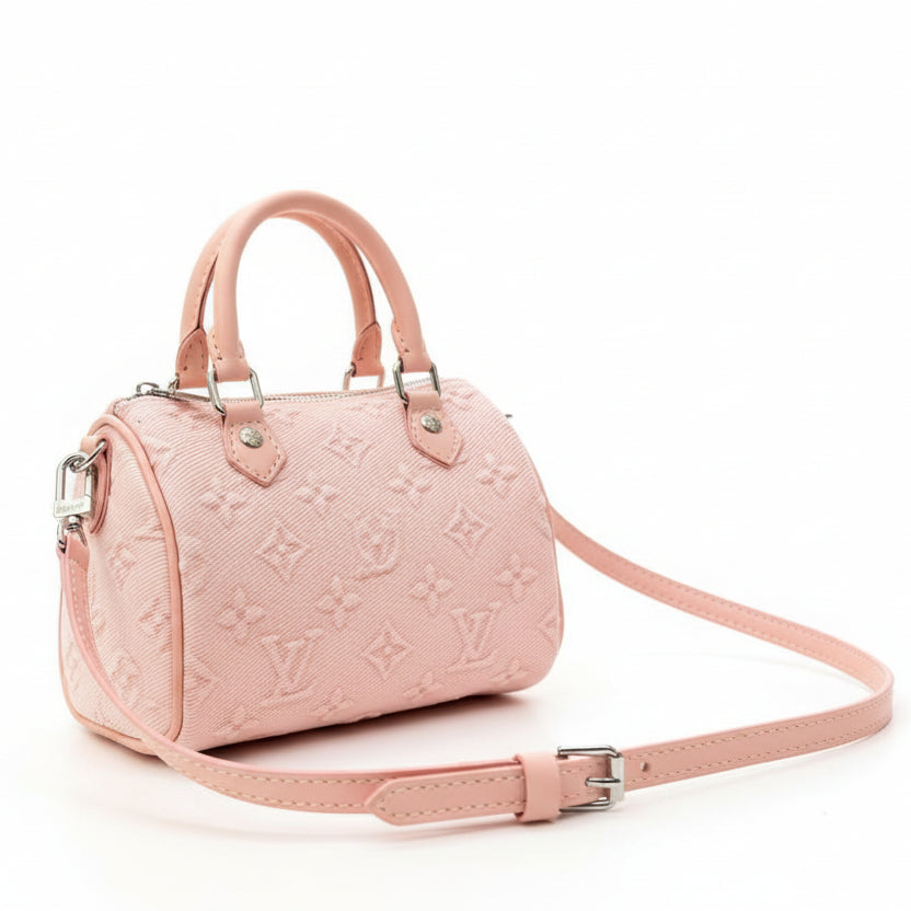 Louis Vuitton Nano Speedy Monogram Empreinte in Light Pink 🌸👜✨