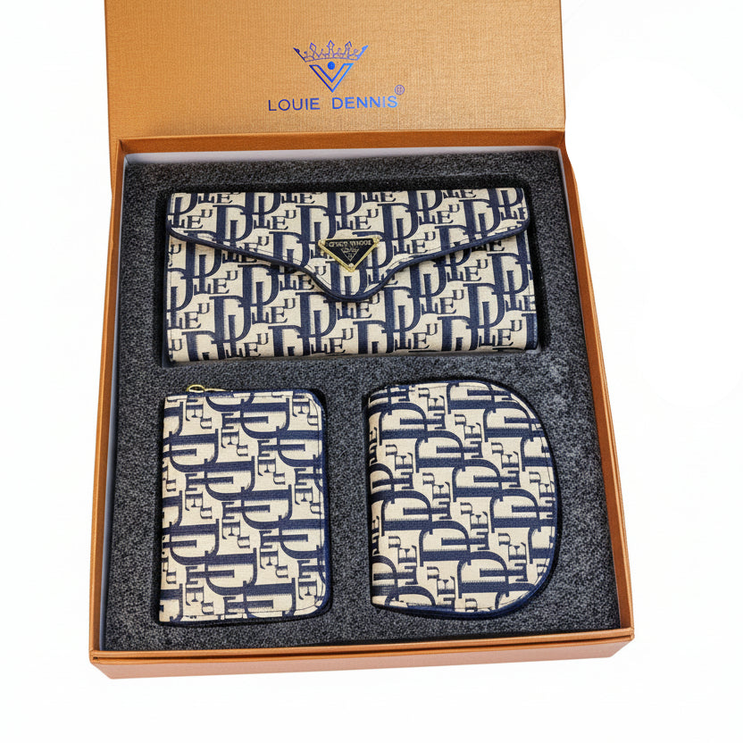 LOUIE DENNIS Monogram Trio Gift Set 💙✨🎨