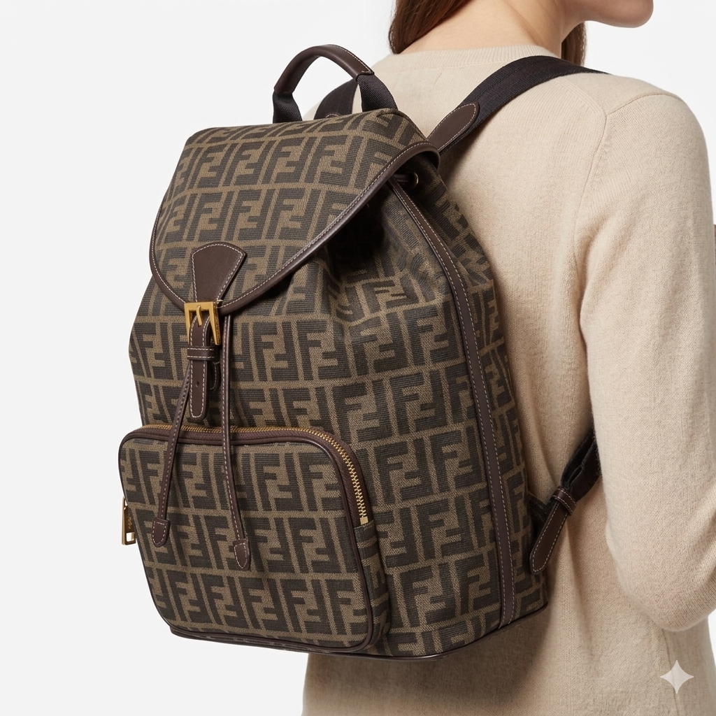 Fendi Backpack: Sleek Style 🎒