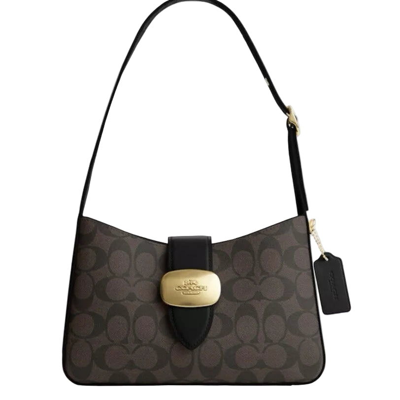 Coach Tabby Shoulder Bag in Signature Canvas with Gold Hardware 🤎✨👜