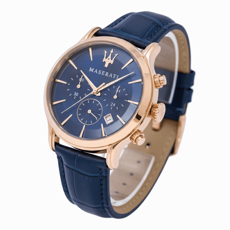 Maserati Potenza Chronograph Blue & Rose Gold ⌚️💙⚜️ - My Store