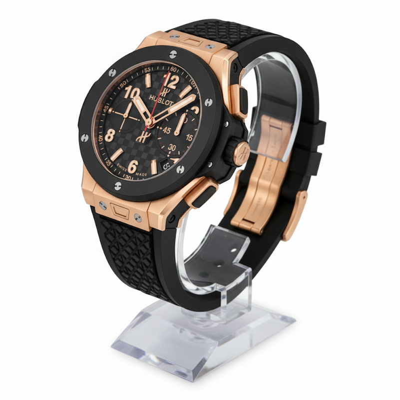 Hublot Big Bang Chronograph Rose Gold Black Ceramic ⏱️🖤🧡