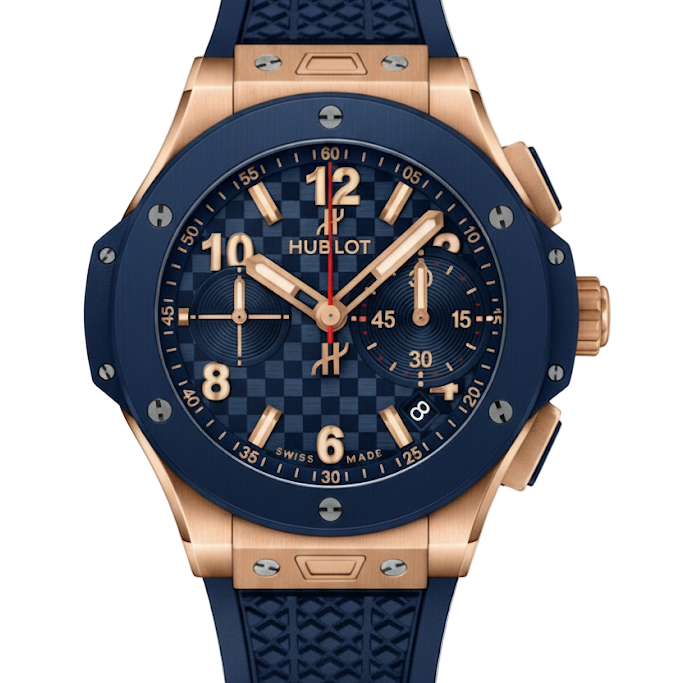 Hublot Big Bang Chronograph Rose Gold Blue Ceramic ⏱️💙🧡