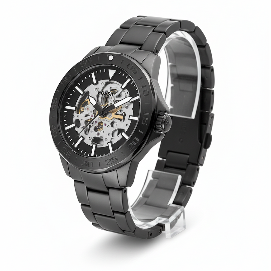 Fossil Neutra Automatic Black Skeleton Watch 🖤⚙️✨