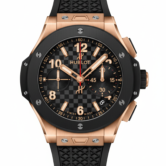 Hublot Big Bang Chronograph Rose Gold Black Ceramic ⏱️🖤🧡